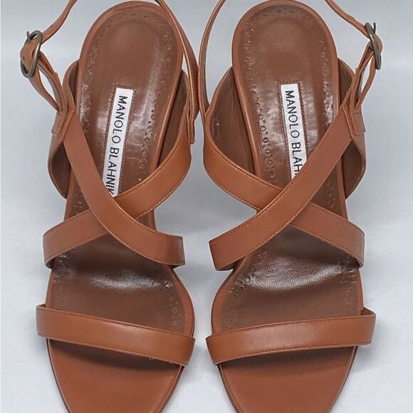 Manolo Blahnik Singanu Strappy Leather Sandals size 36 - Picture 5 of 13